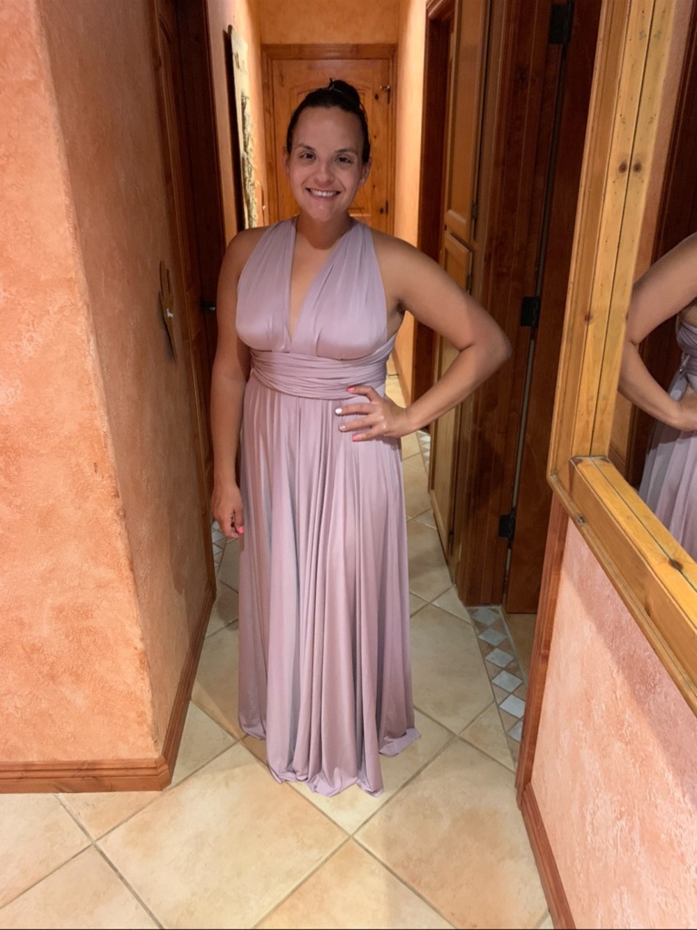 Convertible Dusty Rose Maxi Skirt